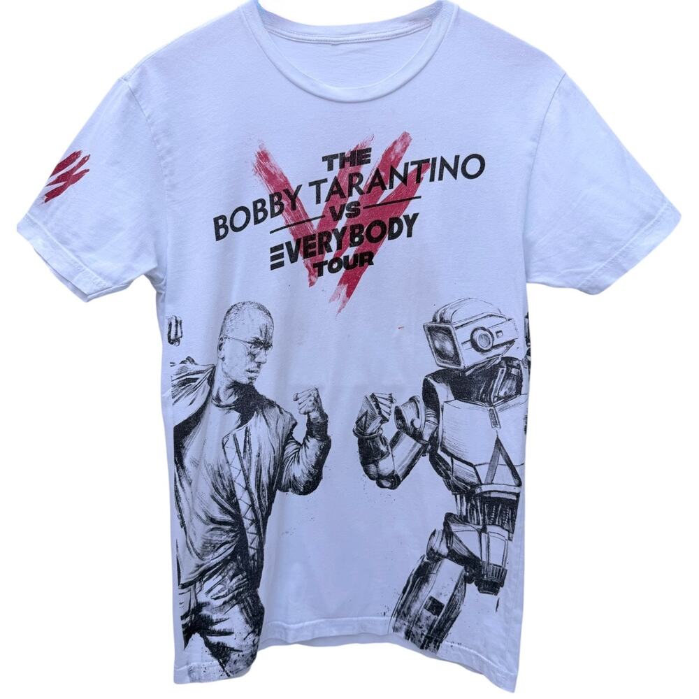Logic Bobby Tarantino Vs Everybody Tour T Shirt Mens Medium White Graphic Tee